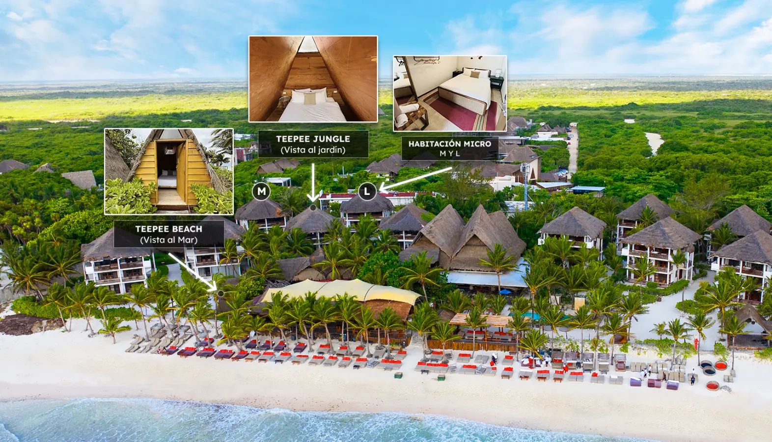 Accommodations Hotel Mia Tribe Tulum, Hotel en Tulum La Riviera Maya